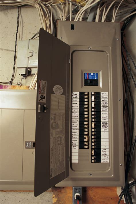 box around electrical panel|residential electrical breaker box.